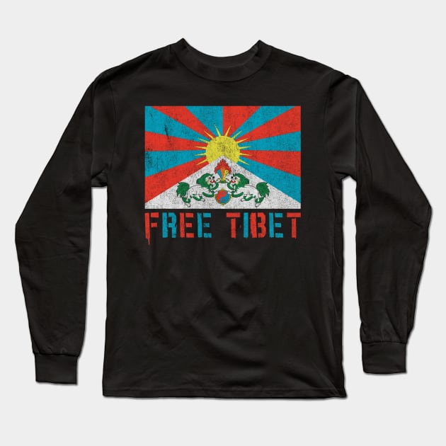 Free Tibet Long Sleeve T-Shirt by Flippin' Sweet Gear